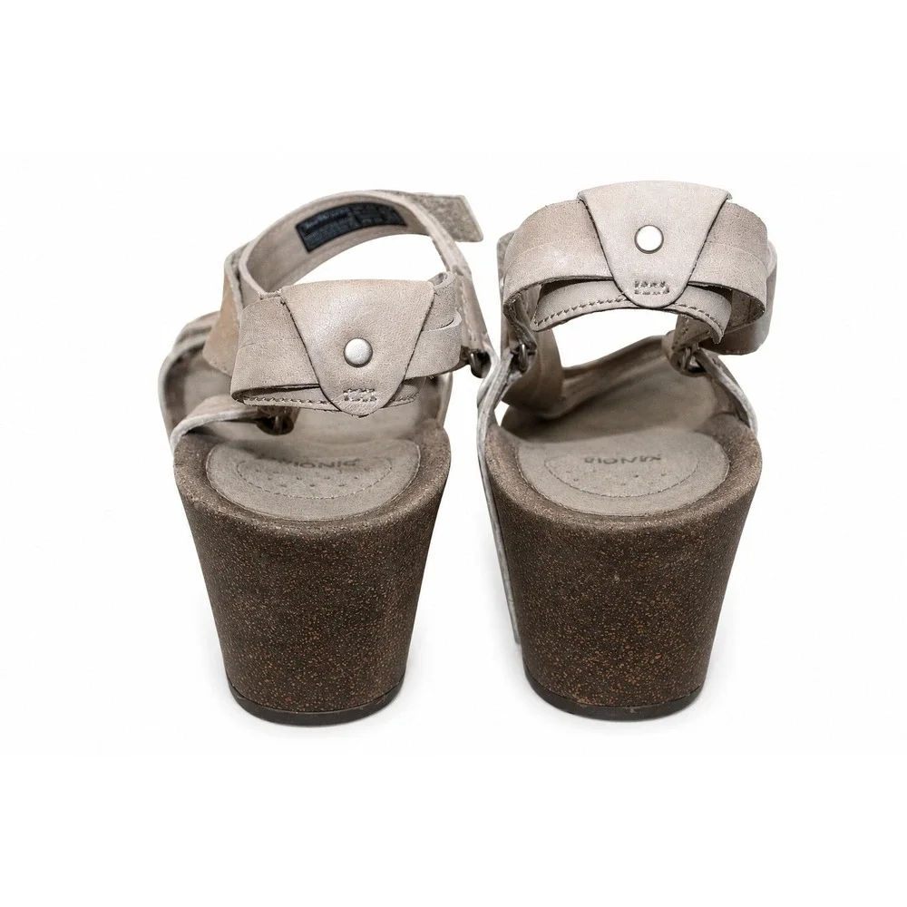 Teva Ysidro Universal Wedge Sandals Women 10 Gray Leather